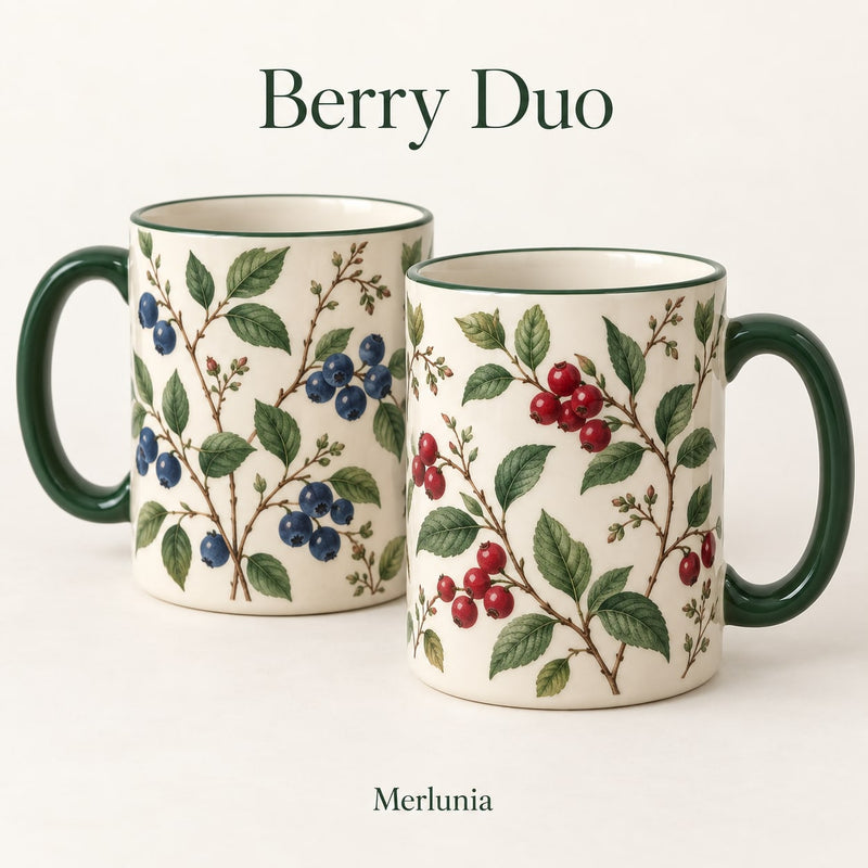 Merlunia Berry Mug Duo - main concept