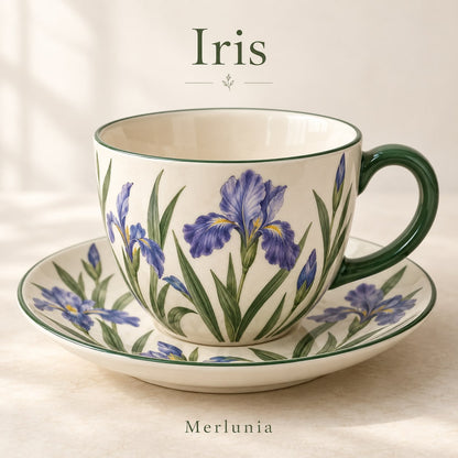 Merlunia Iris Cup & Saucer - main concept