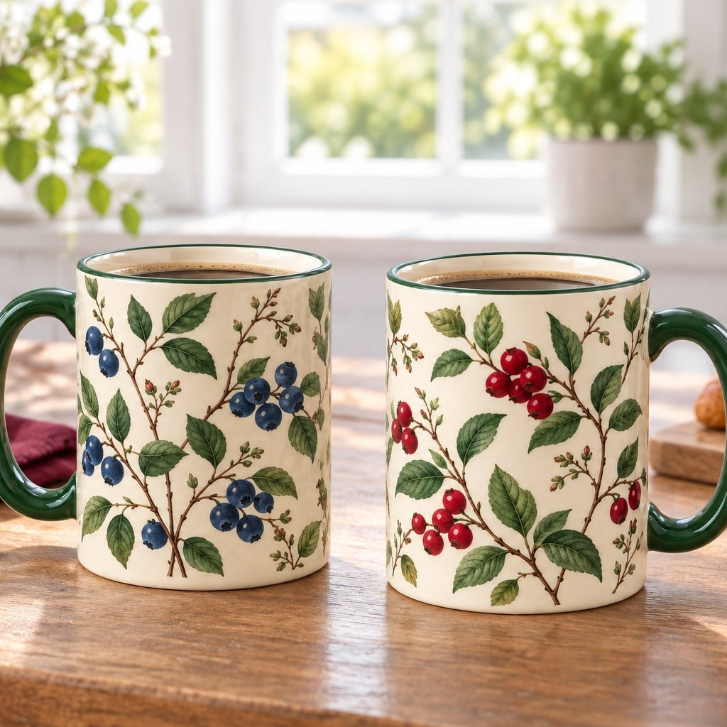 Merlunia Berry Mug Duo - scene concept